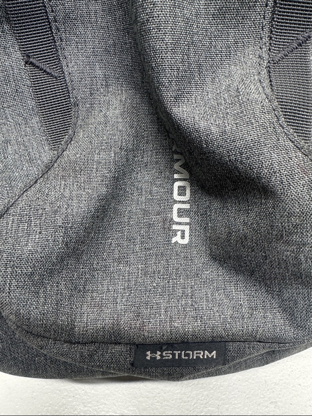Under Armour Hustle 6.0 Backpack Storm Tech Laptop Sleeve Shoe Pocket Gray - Picture 6 of 7